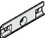 Hafele 405.67.095 Fixing Clip, Hawa Regal B 25 H Forslide, Price/Piece
