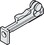 Hafele 405.83.917 Running gear, HAWA Clipo 15 H VF, for plug fitting, Price/Piece