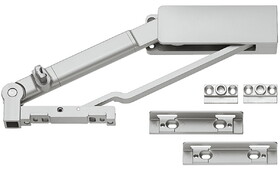 Hafele 407.32.907 Pagaso - Lateral Swing Fitting,Swingfront 20 FB,for wooden or narrow aluminum frame doors,For swing-out doors up to 44 lbs.