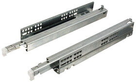 Hafele 421.23.448 Salice - Closet Undermount Slide, A6557, Full Extension, 75 lbs, Push to Open,Length: (18 7/8") 480 mm