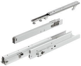 Hafele 421.50.670 Pull-out cabinet runners,Full extension,load bearing capacity up to 120 kg,With soft and self-closing mechanism