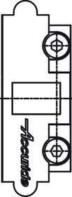 Hafele 421.59.814 Running Gear, Linear Track Motion System,Accuride 116RC, with polymer ball bearings