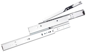 Hafele 422.17.701 Accuride - Progressive, Heavy Duty Side Mounted Slide, C4034, 1 1/2" Overtravel, 150 lbs Weight Capacity,Shop pack, zinc, 28"