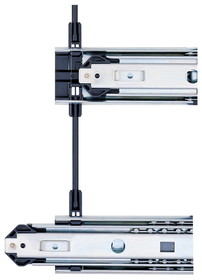 Hafele Accuride 3641/3642 Side Mount Interlocking Drawer System 1" Overtravel; 180 lbs Weight Capacity