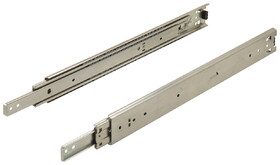 Hafele 422.89.355 Accuride - Telescopic Side Mounted Slide, C3348,1" Overtravel,150 Lbs Weight Capacity Black,22"