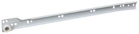 Hafele 423.37.841 Cabinet Member, Epoxy, 3/4 Extension, Self-Closing, Bottom Mounted, White,Left, 24"