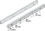Hafele 430.15.701 Guide Rail, 3/4 Extension, Side Mounted, Price/Piece