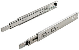 Hafele 432.44.925 Accuride - Econo Telescoping Side Mounted Slide, C4520, Full Extension, 100 lbs Weight Capacity,10"