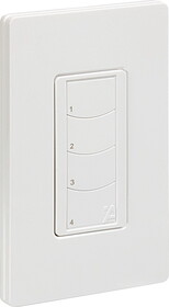 Hafele 450.80.868 Wireless Wall Switch, H&#228;fele Connect Mesh 4-Button Remote and Wall Plate Kit,