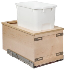Hafele 503.79.820 Single Waste Bin,Baltic Birch,Bottom Mount