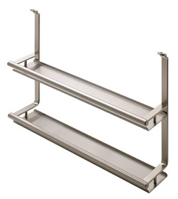 Hafele 521.61.625 Spice Rack, Backsplash Railing System,2 tiers, stainless steel effect