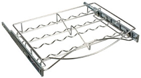 Hafele 540.50.207 Pull-out Spice Tray, with Full Extension Slides,For interior cabinet width: (24") 610 mm; Stores 22 spices, chrome