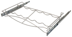 Hafele 540.50.217 Pull-out Wine Tray, with Full Extension Slides,For interior cabinet width: (24") 610 mm; Stores 6 wine bottles