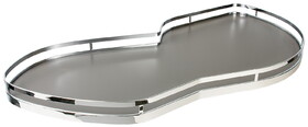 Hafele 541.28.340 LeMans II Set, for Blind Corner Cabinets,Right,Tray: Anthracite-Surround: Chrom--541.28.340