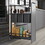 Hafele 543.34.942 Base Pull-Out Utility Kit, Dispensa 4 1/2" Width, Anthracite, 3 Storage Boxes, Price/KIT