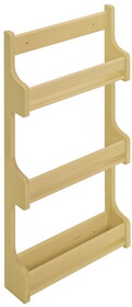 Hafele 543.39.102 Door Mount Spice Rack, Wooden Cabinet Accessory,Width 394 mm (15 1/2")
