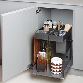 Hafele 545.17.954 Base Unit Pull-Out, Kitchen Tower 450,silver