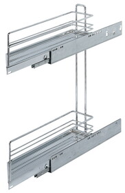 Hafele 545.61.249 Base Pull-Out, 2-Tier, 45&#176;,2 tiers with 2 separators, Right swing