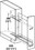 Hafele 545.61.262 Base Pull-Out, Towel Rail 90&#176;, Price/Piece