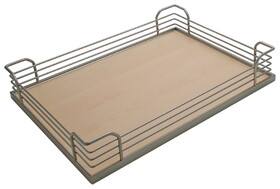 Hafele 546.60.479 Storage Tray,Arena Plus,for 88 lbs.Weight Capacity Pantry Pull-Out and Base and Corner Units,Champagne/maple,depth: 390 mm (15 3/8")