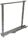 Hafele 546.62.826 Dispensa Base Pull Out Frame, Frame, 60 lbs. max with Soft Close,Champagne,Frame with 5 tray positions