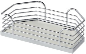 Hafele 546.64.292 Door Tray Set,For Tandem Chef'S Pantry Arena Plus,Chrome/White,Width 14 1/8"