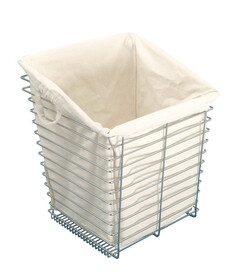 Hafele 547.42.488 Cloth Laundry Bag, for Slanted Hook-On,100% cotton, 15 7/16 x 23 x 19 1/2" (D x W x H)