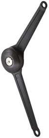 Hafele 547.42.994 Flap Stay Kit, for Slanted Laundry Hamper,Black
