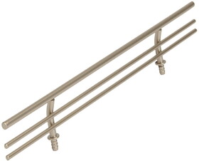 Hafele 547.51.604 Shoe Fence, For Shelves,Matt nickel, length 29"