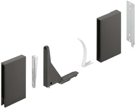 Hafele 551.60.999 Panel Holder,Matrix Box P For Gallery Railing System,Anthracite