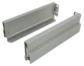 Hafele 551.82.955 Double-Wall Drawer System Frame, Drawer side height 90 mm, Nova Pro Scala,Grass, Nominal length (22") 550 mm, silver