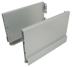 Hafele 551.84.955 Double-Wall Drawer System Frame, Drawer side height 186 mm, Nova Pro Scala,Grass, Nominal length (22") 550 mm, silver