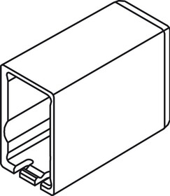 Hafele 551.88.570 Railing Cover Cap,For Nova Pro Scala Drawers Grass,Stone
