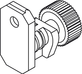 Hafele 551.88.980 Railing Clip,Front Panel,For Nova Pro Scala Drawers Grass,Screw Mount