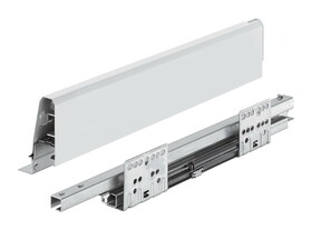 Hafele 552.05.746 Drawer Set, Square Railing, H&#228;fele Matrix Box S35, 84 mm Drawer Height,(21 5/8") 550 mm length; white