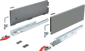 Hafele 552.28.521 Drawer Set, H&#228;fele Matrix Box Slim A, 175 mm Drawer Height,300 mm,11 13/16",11 13/16"