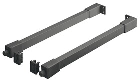 Hafele 552.30.513 Side Railing,Matrix Box Slim A For Pull Out For Door Front Fixing,Anthracite,For Nominal Length:400 mm