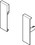 Hafele 552.31.591 Front bracket set, For Matrix Box Slim A30 internal drawer, Price/Pair