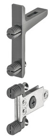 Hafele 552.31.954 Front fixing bracket, H&#228;fele Matrix Box Slim A,With dowels, for 175 mm drawer height