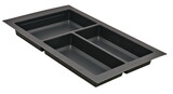 Hafele 556.55.361 Sky Cutlery Tray, for 21" and 21 11/16" Deep Drawer, Plastic,260?-?300 mm,470?-?520 mm,Polystyrene,Gray