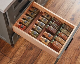 Hafele 556.87.972 Stepped Spice Holder, Fineline&#153;,Birch, 24"