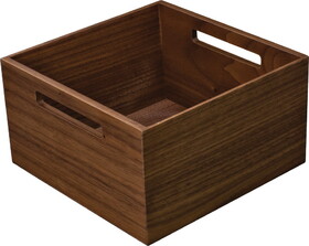 Hafele 556.88.731 Kitchen Storage Box 2, Fineline&#153; Move, 211.5 x 211.5 x 120 mm,Walnut