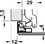 Hafele 563.25.941 Aluminum Frame Door Hinge, H&#228;fele Metallamat A, half overlay/twin mounting, opening angle 110&#176;, Price/Piece