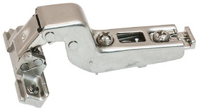 Hafele 563.25.947 Aluminum Frame Door Hinge, H-Series, 110&#176; Opening Angle, Clip-On, Self Closing, Inset Mounting