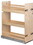 Hafele 595.14.253 Base Pull-Out Organizer,Solid Maple Century Signature Series,127 mm (5 7/8") Width, Price/Set