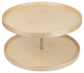 Hafele 595.52.183 Lazy Susan, Full Round, Maple/Baltic Birch, 2 Shelf Set