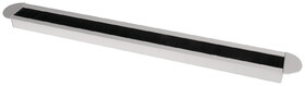 Hafele 631.29.950 Cable Slot with Brush, Rectangular 450 x 45 mm,silver