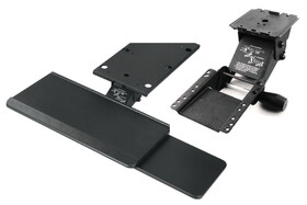 Hafele 632.68.312 Keyboard Tray Combo Pack, with Touch Knob Adjustment,360&#186; swivel, 552 mm (21 3/4") track length