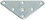 Hafele 634.08.495 Mounting Plate, Triangle, Price/Piece