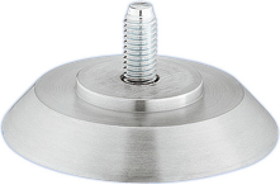 Hafele 634.50.467 Tapered Round Foot, without height adjustment, with M8 threaded stem